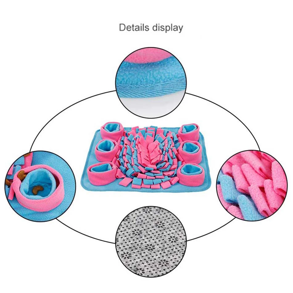 Коврик для корма для собак моющийся устройство для дрессировки собак обнюхание флисовая подкладка для собак кошек стресс интерактивные игрушки для медленного приема пищи коврик