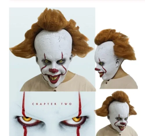 

Stephen King's It Chapter Two Pennywise Clown Cosplay Mask Halloween Props Halloween Cosplay Masks Gift Drop Ship