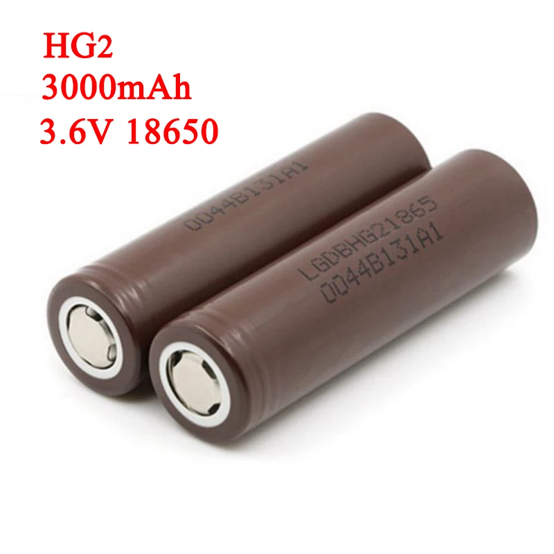 

HG2 3000mAh 3.6V Rechargeable Battery For Electronic Cigarettes, Electric Vehicles, Communications, for LG HG2 18650 Batteries