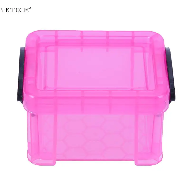 

Mini Lock Box Storage Box Plastic Earrings & Rings makeup Display Boxes Small Things Anti-lost Accessories Finishing Case