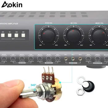

10pcs WH148 B1K/B2K/B5K/B10K/B20K/B50K/B100K/B500K 3Pin 15mm Shaft Amplifier Potentiometer 1K/2K/5K/10K/50K/100K/500K