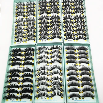 

24 Types 10 pairs Mink Eyelashes 3D Natural False Eyelashes Mink Lashes Soft Eyelash Extension Makeup Kit Cilios Wispies Lahses