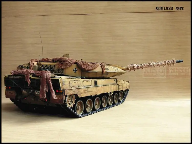 KNL HOBBY Heng Long, 1: 16RC Leopard 2 модель танка пульт дистанционного управления два литейного тяжелого покрытия краски, чтобы сделать старый