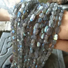 Свободные шарики штраф Лабрадорит AA барокко Граненый форма синий Радуга для DIY ювелирные изделия делая fppj бусы природа