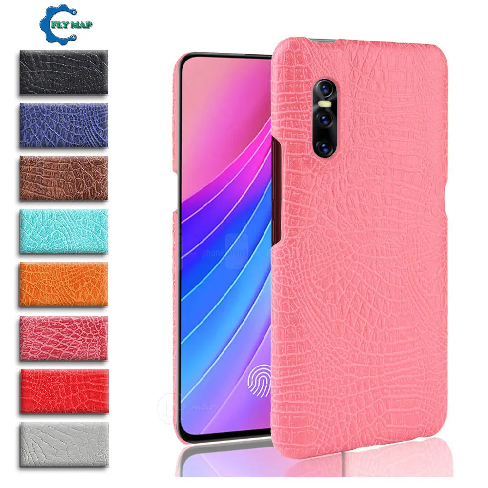 Крокодиловый Чехол для VIVO X23 X27 V11i V15 Pro Y17 Y3 Y93 Y95 IQOO Жесткий ПК Защитный чехол