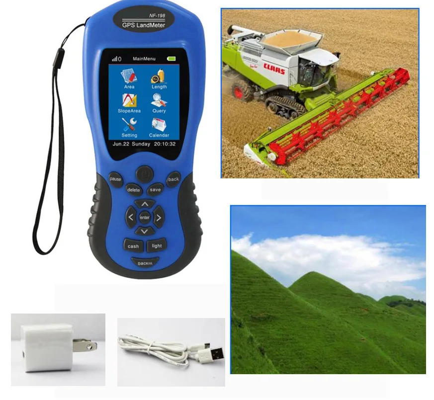 

NF-198 GPS Test Devices GPS Land Meter LCD Display Measuring Value Figure Farm Land Surveying And Mapping Area Measurement