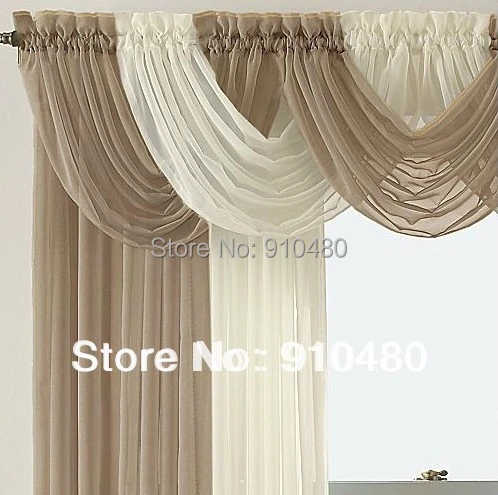 Beautiful Sheer Curtain Valance Waterfall Swag Valance Window Valance Window Treatment W 60 Cm H 50 Cm Free Shipping Curtain String Curtain Valance Designscurtains For Door Windows Aliexpress