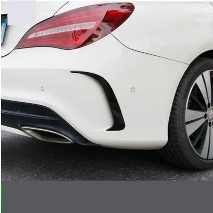 Для Benz CLA W117 cl45 AMG углеродного волокна вид заднего бампера спойлер вентиляционное отверстие крышка 2013- 2шт