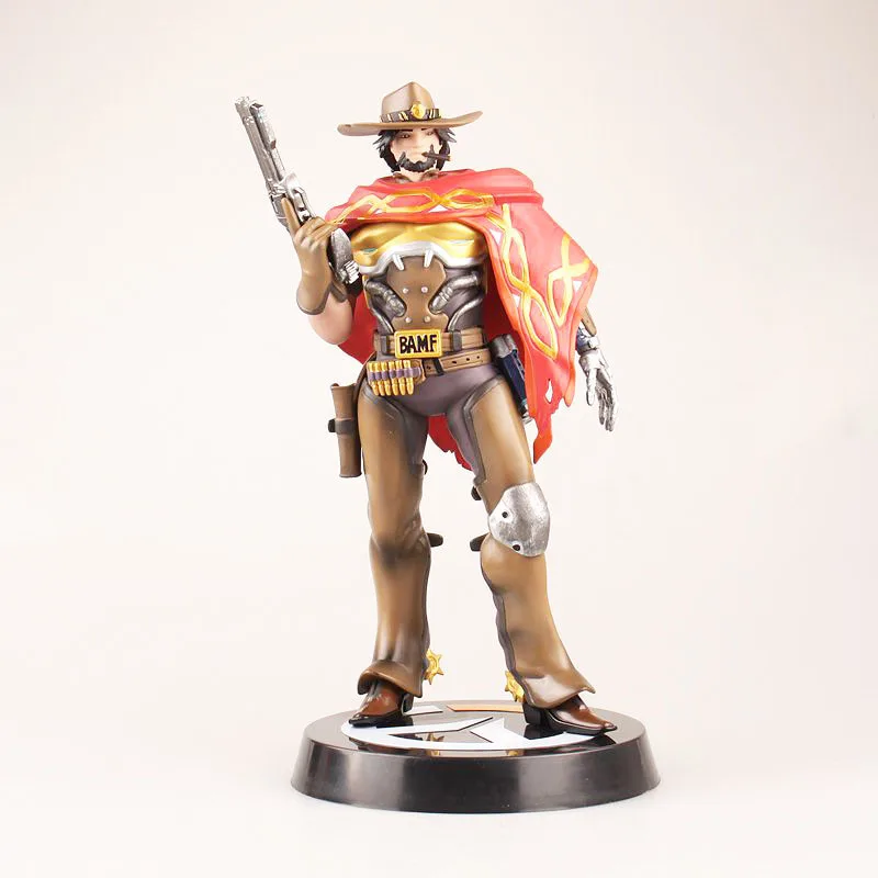 

OW D.Va Jesse Mccree PVC Action Figure Collectible Model Toy 33cm KT3429