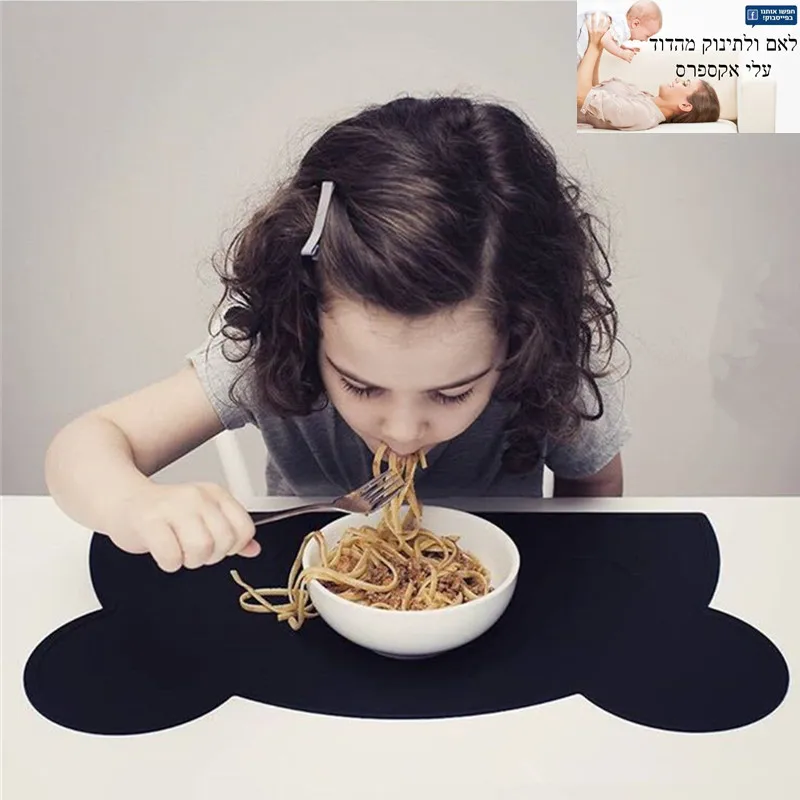 Cartoon Waterproof Silicone Placemat Baby Dinning Table Pads Quality Silica Gel Kids Tableware Mat Large Size BPA Free