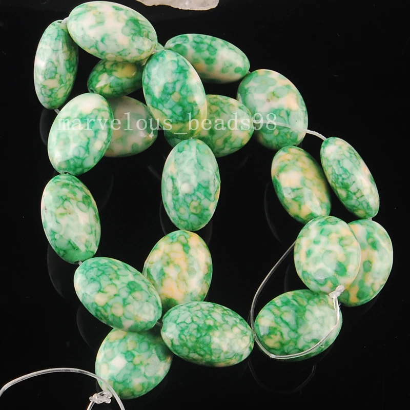 

Free Shipping Beautiful Jewelry 13x18mm Multicolor Ocean Jaspe Oval Women Men Spacers Loose Beads 15.5" G6403