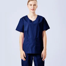 Женские комплекты медицинской униформы с коротким рукавом, медицинские топы и штаны, одежда для больниц, стоматологическая клиника, салон красоты, рабочая одежда, униформа