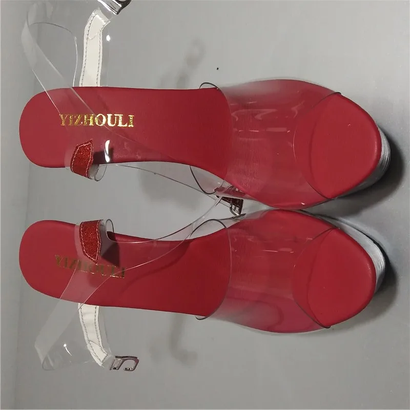 15 cm solid color roses adorn high heels, bridal shoes modern nightclub sexy high heels dancing shoes