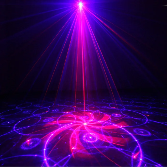 Chims DJ الليزر الإضاءة 3 عدسة 24 نمط المرحلة الرئيسية حزب نادي RB الليزر الأزرق LED المهنية كشاف ضوء عيد الميلاد ديسكو z24RB