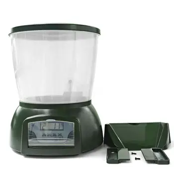 

Adeeing Automatic Pond Fish Feeder Fish Food Dispenser Digital Aquarium Timer Feeder with LCD