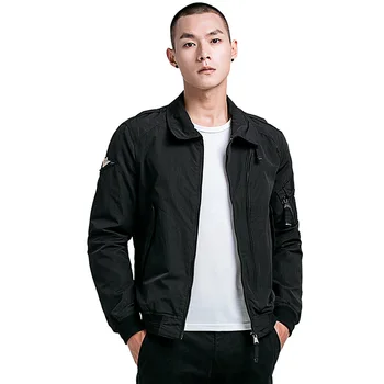 

Men Jackets Spring Autumn Men's Fashion Multi-pocket Zipper Jacket Coat Handsome Mens Casual Wear Lapel Outerwear Male Jaqueta
