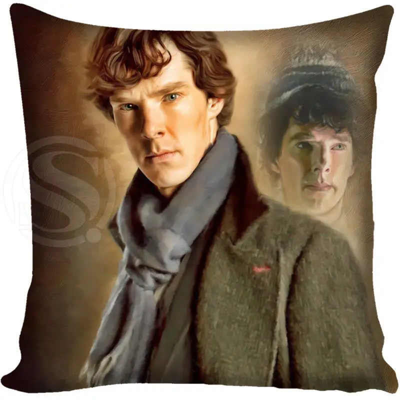 

G0309 Hot Sale BBC Sherlock Pillowcase Holmes Custom zippered Pillow Cases Cover &F