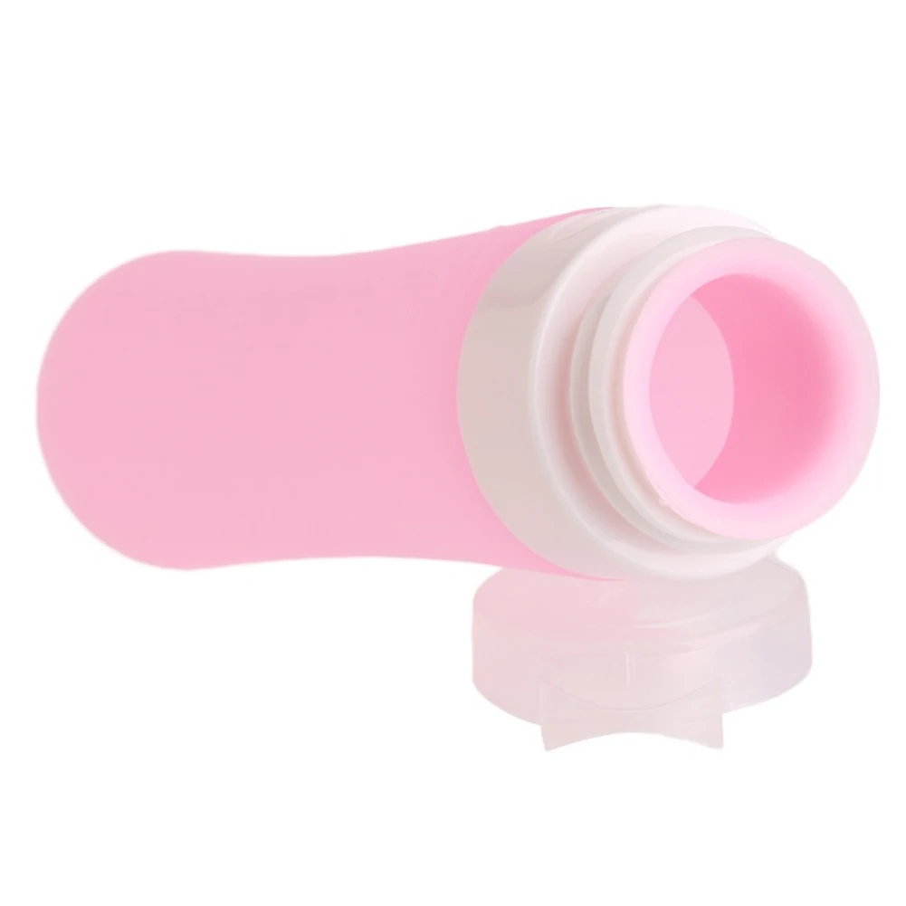 

Portable Cosmetic Refillable Silicone Bottle Traveler Lotion Bath Shampoo Containers