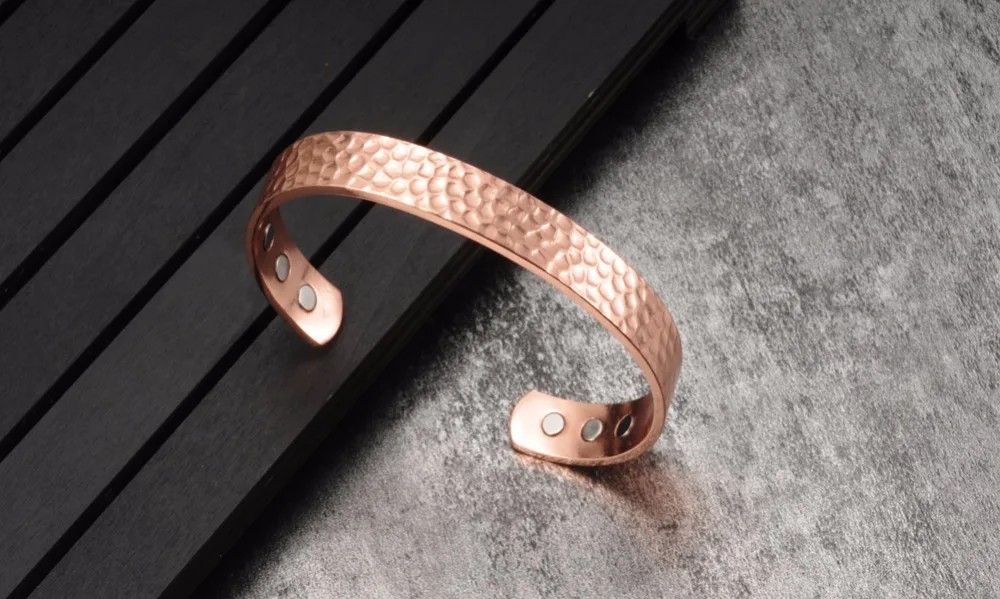 Meatlhy Magnetic Copper Bracelets & Bangles Adjustable Cuff Bracelets Charms Health Energy Bracelet for Men Women Arthritis_voghion.com