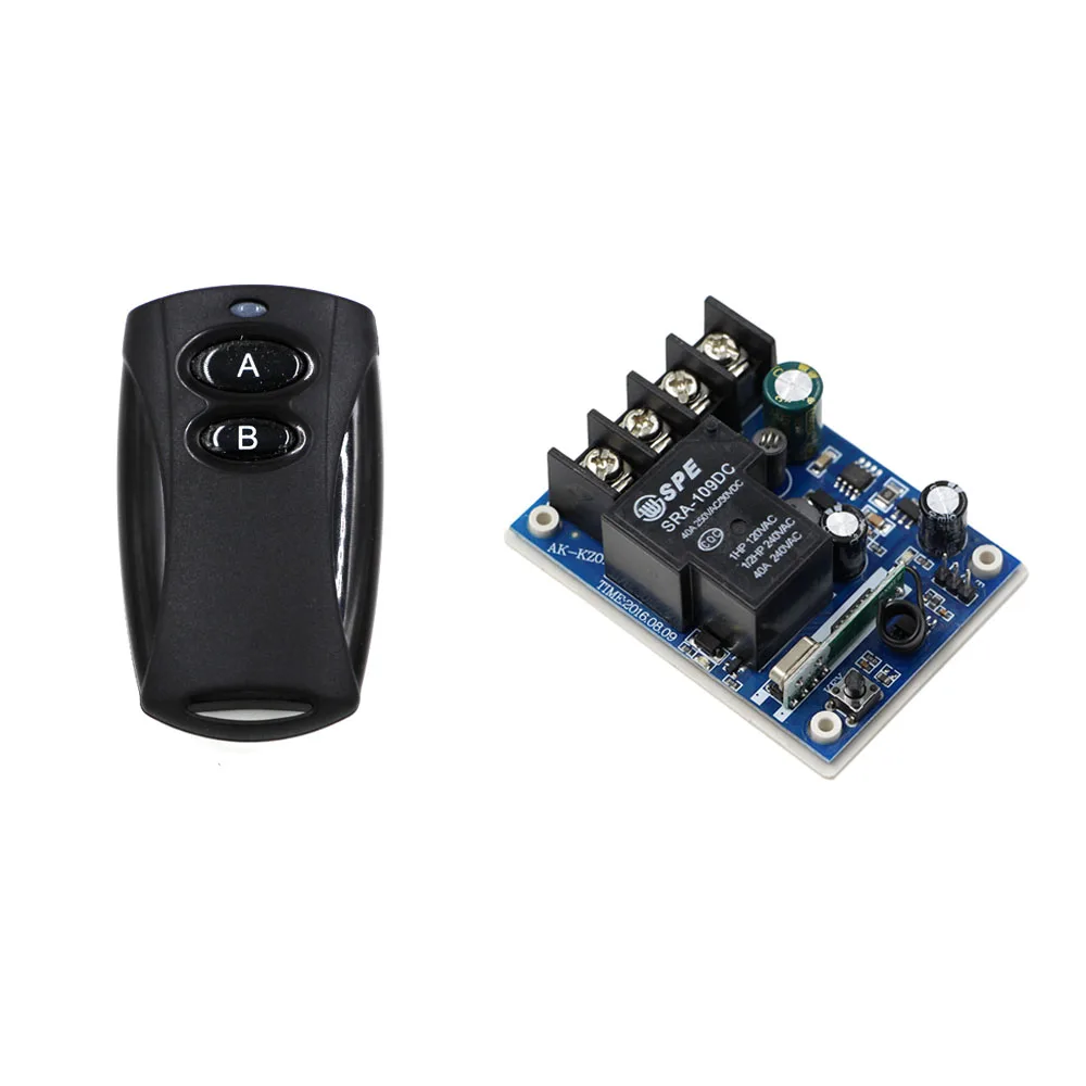 

1CH Wireless Relay DC 12V 24V 36V 48V Remote Control Light Switch Receiver Transmitter For LED Bulb Lamp Lights Motor Pump