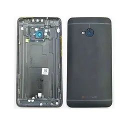 Новинка HTC One M7 801e 801N 801 года для 100% s батарея Крышка Корпус чехол задняя дверь с камера серебристый, черный золото цвет