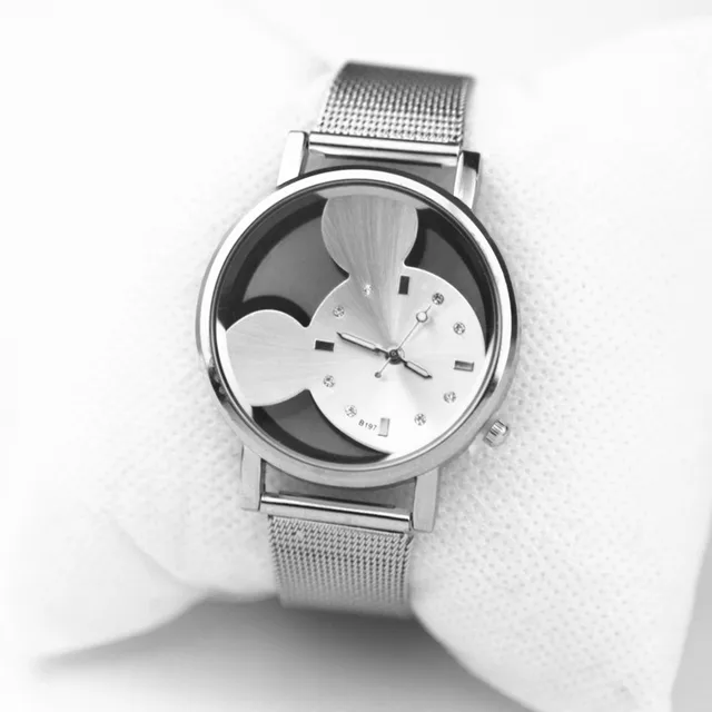 New hollow Mickey Mouse Watches Women Luxury Quartz Watch Women Mesh Band Clocks New hollow Mickey Mouse Watches Women Luxury Quartz Watch Women Mesh Band Clocks