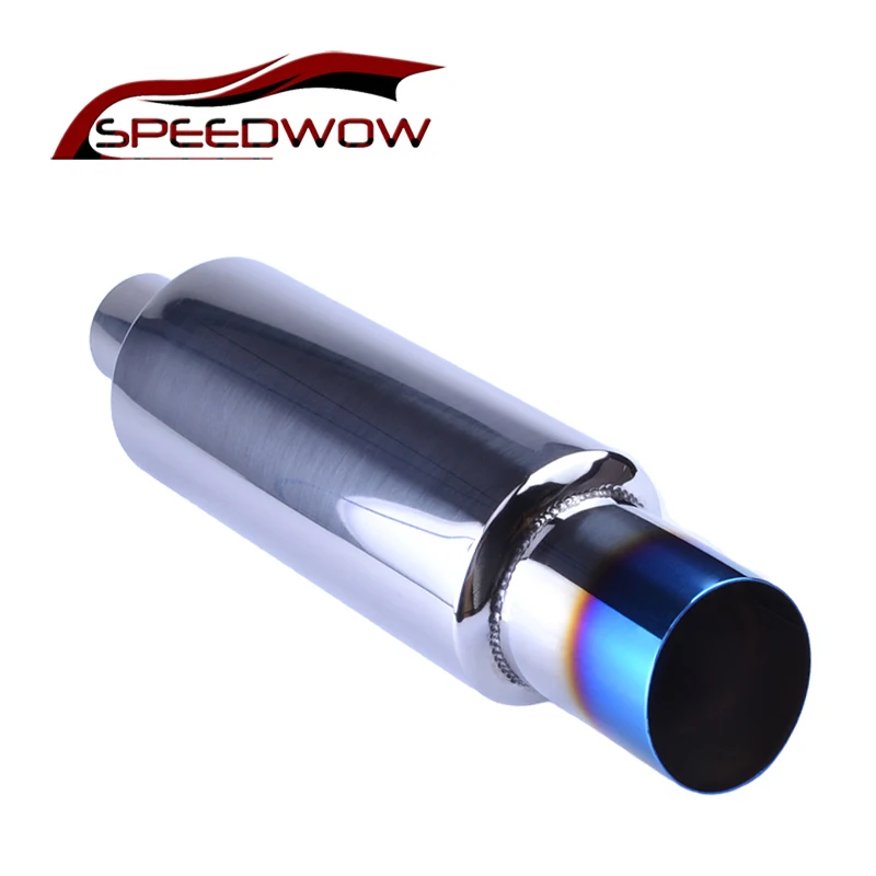 Автомобильный глушитель SPEEDWOW наконечник выхлопной трубы из полированной