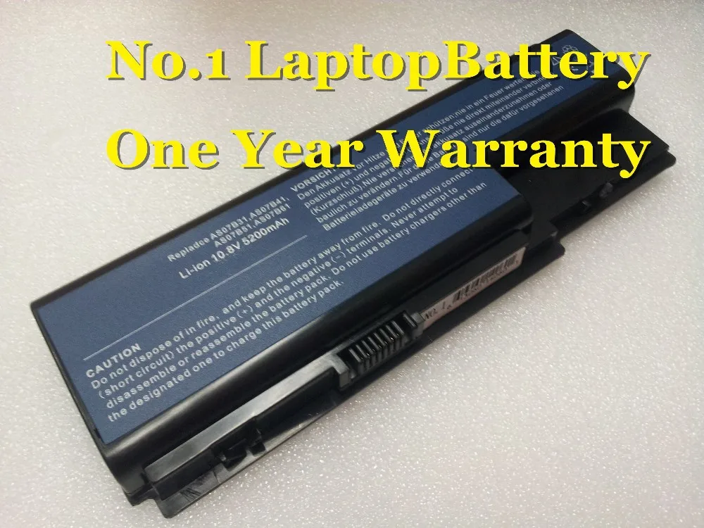 Новый аккумулятор для acer Aspire 5315 5520 5720 5920 AS07B31 AS07B32 AS07B41 AS07B42 шлюза NV73 NV78 NV79 NV7316u NV7802u |