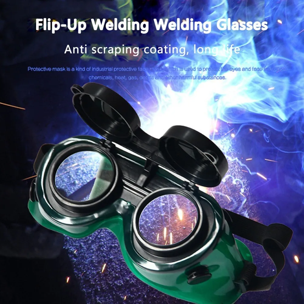 Flip Up Two Layer Welding Safety Glasses Eye Protector For Welding
