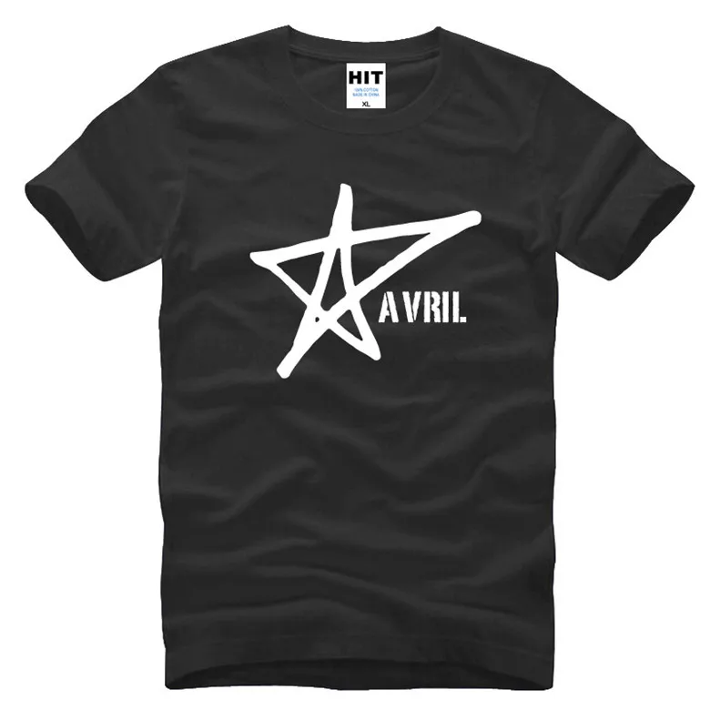 

Avril Lavigne Music Printed Men's T-Shirt T Shirt For Men 2016 New Short Sleeve O Neck Cotton Casual Top Tee Camisetas Hombre
