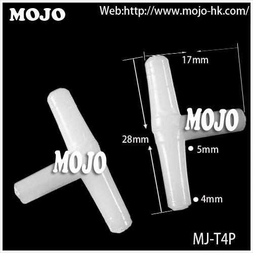 

Free shipping!(100pcs/Lots) MJ-T4P Tee pipe connectors 4mm three way pipe joint hose fitting