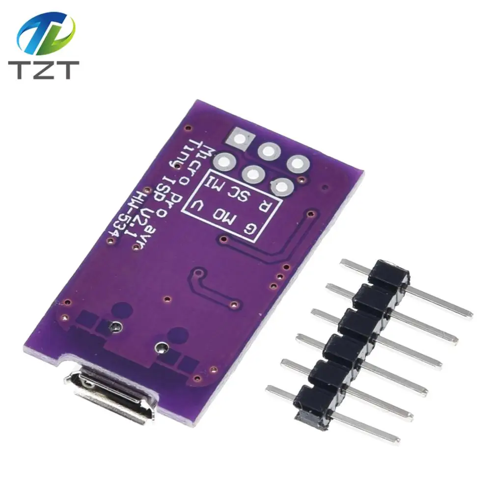 Миниатюрный программатор с Micro USB AVR ISP ATtiny44 ATTiny45 ATTiny85 модуль для IDE загрузчика