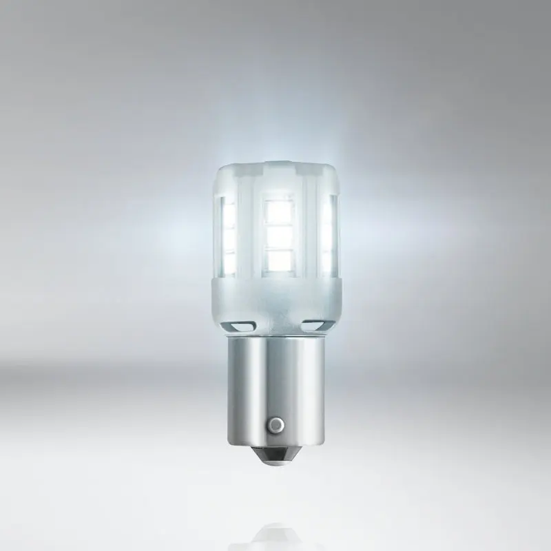 OSRAM СВЕТОДИОДНЫЙ riving Стандартный подходящий светодиодный S25 P21W 7456CW 1156 6000K холодный белый автомобильный сигнальный светильник поворота противотуманная фара лампа заднего хода(двойная