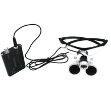 Dental Loupes 3.5X420mm Surgical Glasses with LED Head Light Lamp CE Proved Dental Equipment Surgical Dentists Magnifier