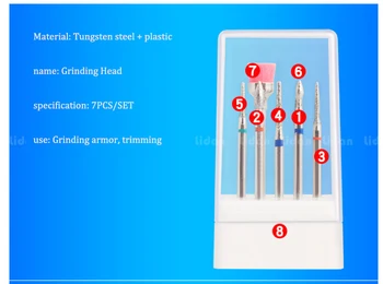 

Nail Brush 7PCS/SET Personal Care Appliances Light Therapy Brush Ladies ' utensils Phototherapy Adhesive Accessorie