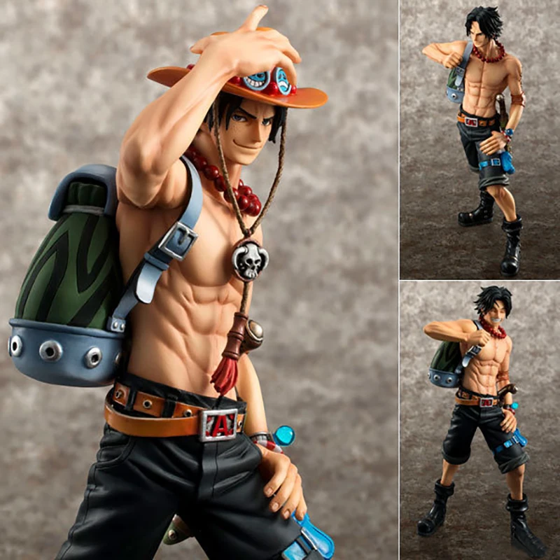 

23cm ONE PIECE PVC Action Figure Portgas D Ace Dolls Toy 10th Limitrd Ver Online Game Collection Decor Figurine Brinquedos RT222