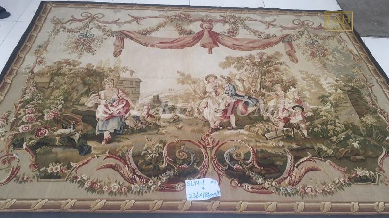 236X186 см шерстяной гобелен Обюссон Домашний Декоративный Ковер Ручной Тканый гобелен