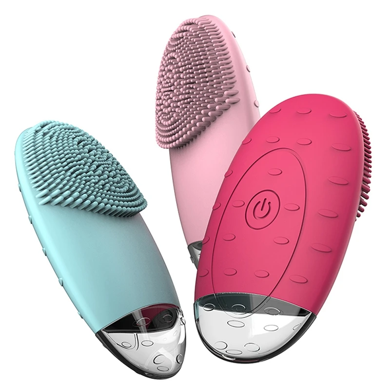Электрическая Очищающая щетка для лица Lansing Mini 2 для кожи без мертвых углов, очищающее средство для пор, против старения, морщин, силиконовая щетка Foreg