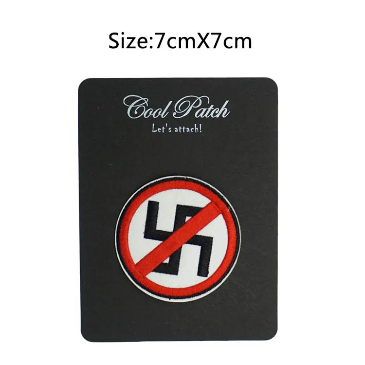 

ANTI RACIST Anti Facist War Punk Skins Dead Kennedys Rock Band Embroidered IRON ON and SEW ON Patch Heavy Metal Custom patch