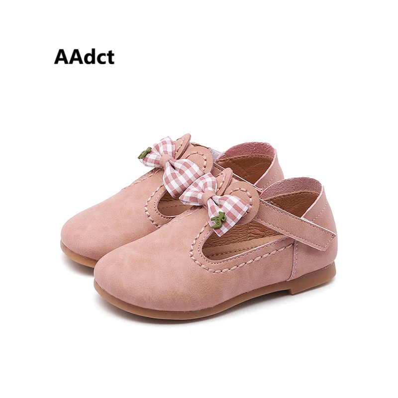 

AAdct 2018 princess toddler baby shoes soft bowknot Lovely little girls leather shoes spring new Brand High-quality