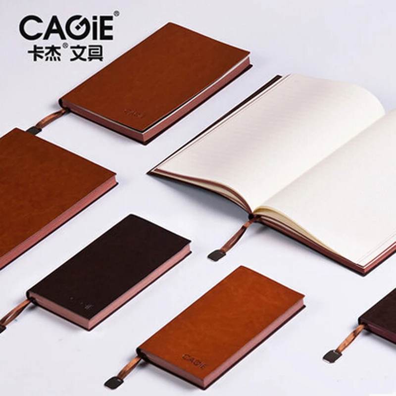 

Mini Pocket Notebook Cagie A6 A5 Filofax Lined/Dotted Paper Notebooks Vintage Leather Office/School Planner Daily Agenda