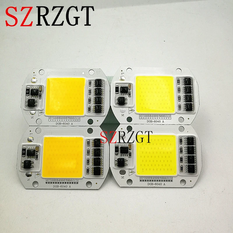 LED COB Lamp Chip 50W 220V Input Smart IC Driver Fit For Outdoor DIY LED Floodlight Spotlight White/Warm White