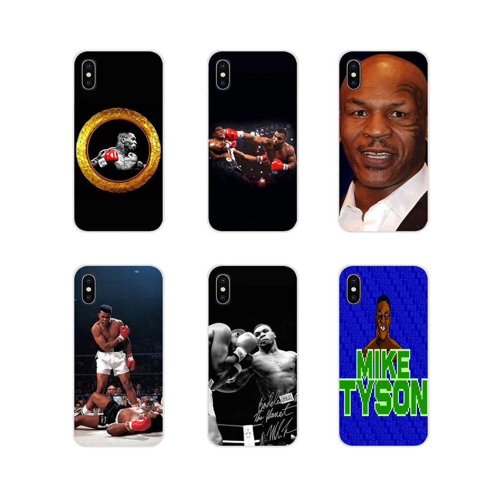 

For Samsung A10 A30 A40 A50 A60 A70 Galaxy S2 Note 2 3 Grand Core Prime boxing king Mike Tyson punch TPU Transparent Shell Cases
