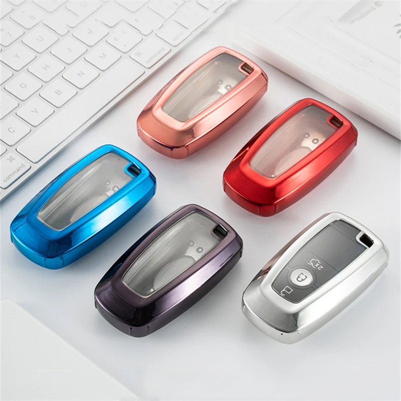 Durable Soft TPU key case cover For Ford Fusion Mustang Explorer F-150 F-250 F-350 2017 2018 3/4 Buttons Accessories Keychain | Автомобили