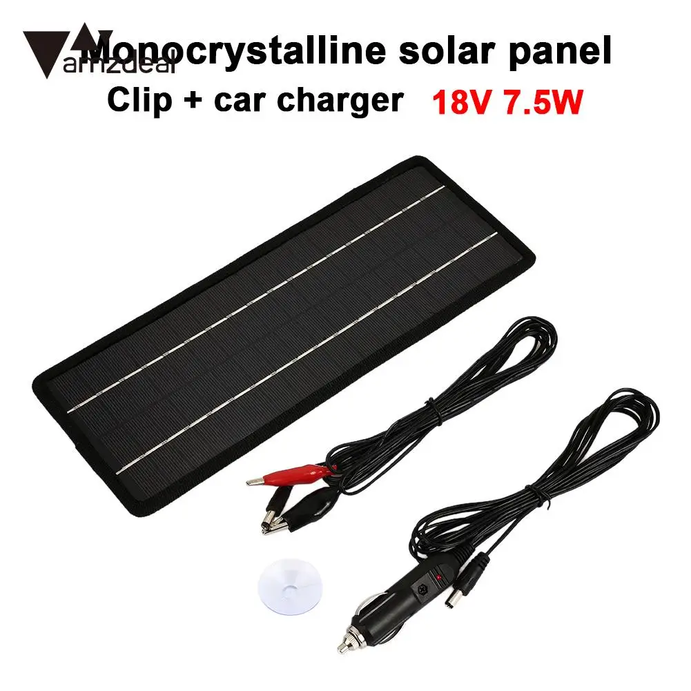

Portable Emergency Power Supply Solar Generator Solar Panel Car Battery Charging Phone Charger Solar Light 7.5W 18V