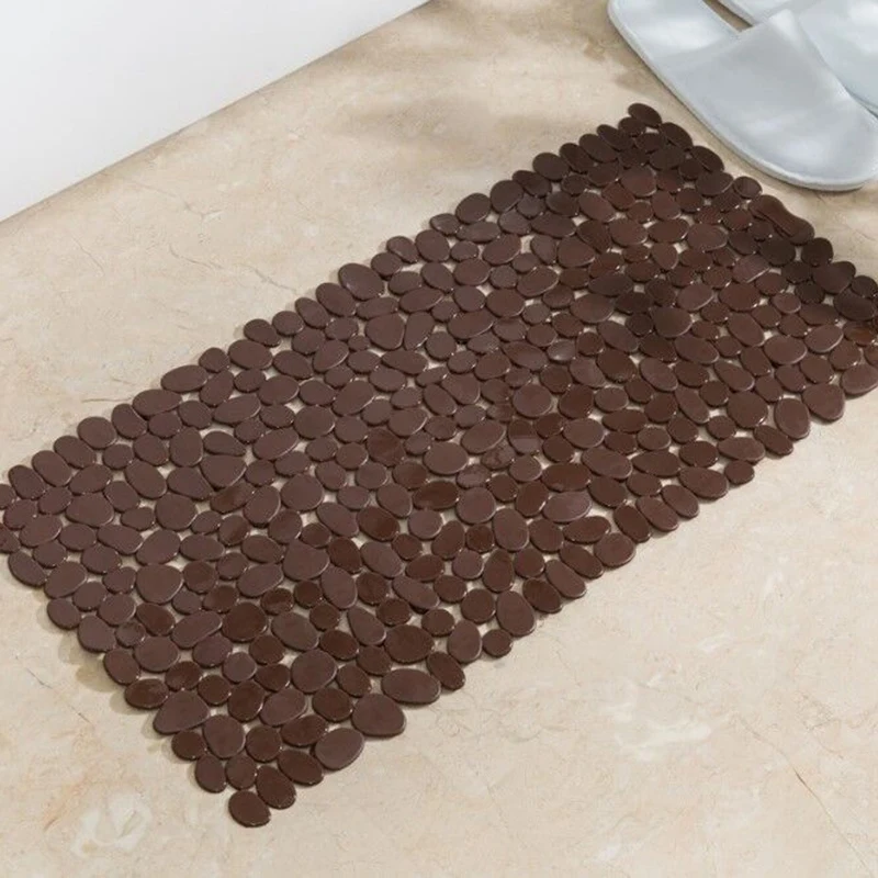 36X70 см принадлежности для ванной комнаты мощеный ПВХ материал нескользящий коврик для ванной с присоской водонепроницаемый коврик