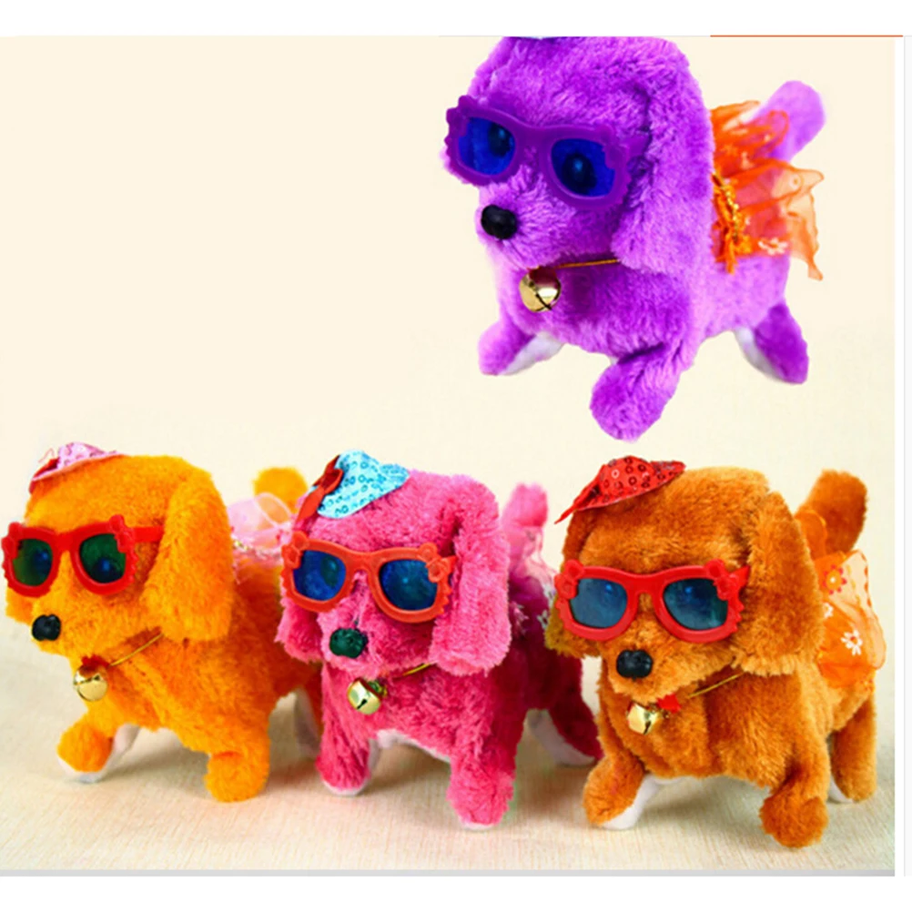 Lovely Electronic Pets Toys Barking Dog Battery Powered Plush Electronic toys Walking Dog Stuffed