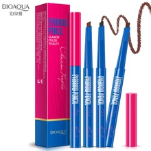 BIOAQUA питательные увлажняющие 3 цвета карандаш для бровей вращающийся, автоматический ручки макияж Водонепроницаемый Стойкая подводка для глаз для бровей, косметический формируя ручка