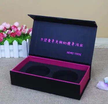 Лента с пользовательским логотипом закрытие ювелирных изделий бумага для упаковки подарка коробка с черным пенопласт