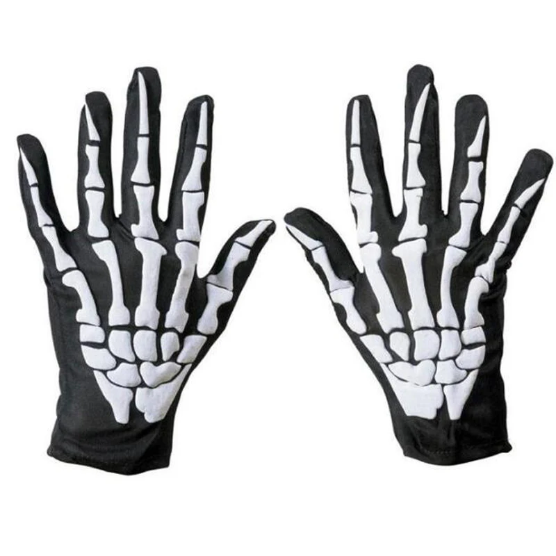 Buy 1pair/lot Halloween Cos Props Skeleton Hand Gloves